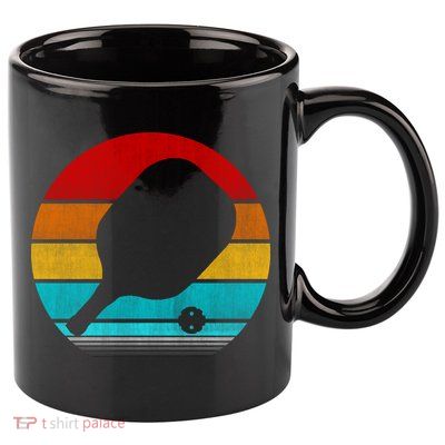 Retro Vintage Pickleball 11oz C Handle Ceramic Mug
