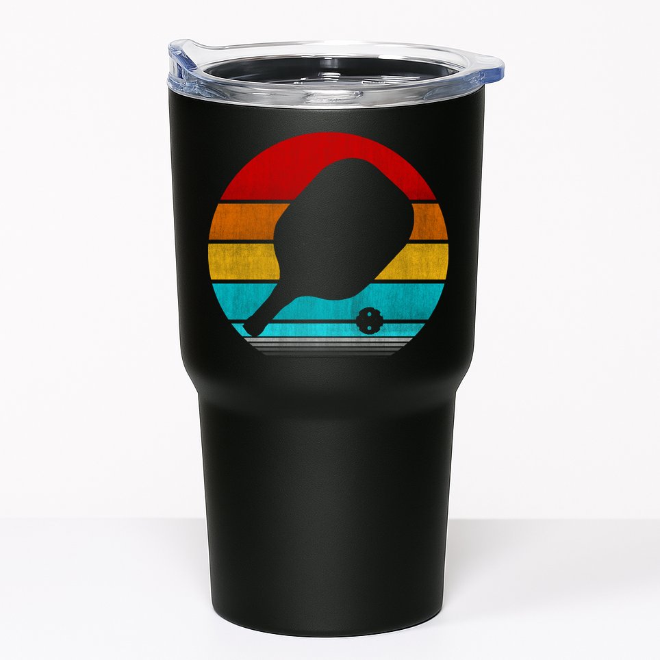 Retro Vintage Pickleball Tumbler