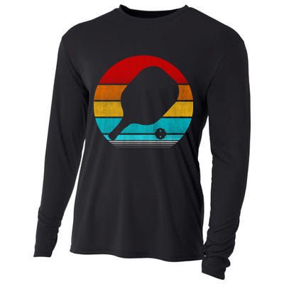 Retro Vintage Pickleball Cooling Performance Long Sleeve Crew