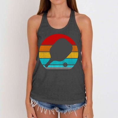Retro Vintage Pickleball Women's Knotted Racerback Tank