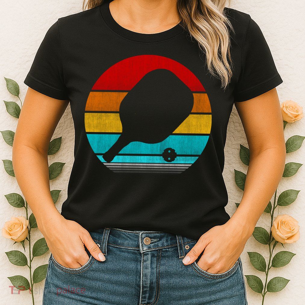 Retro Vintage Pickleball Womens T-Shirt
