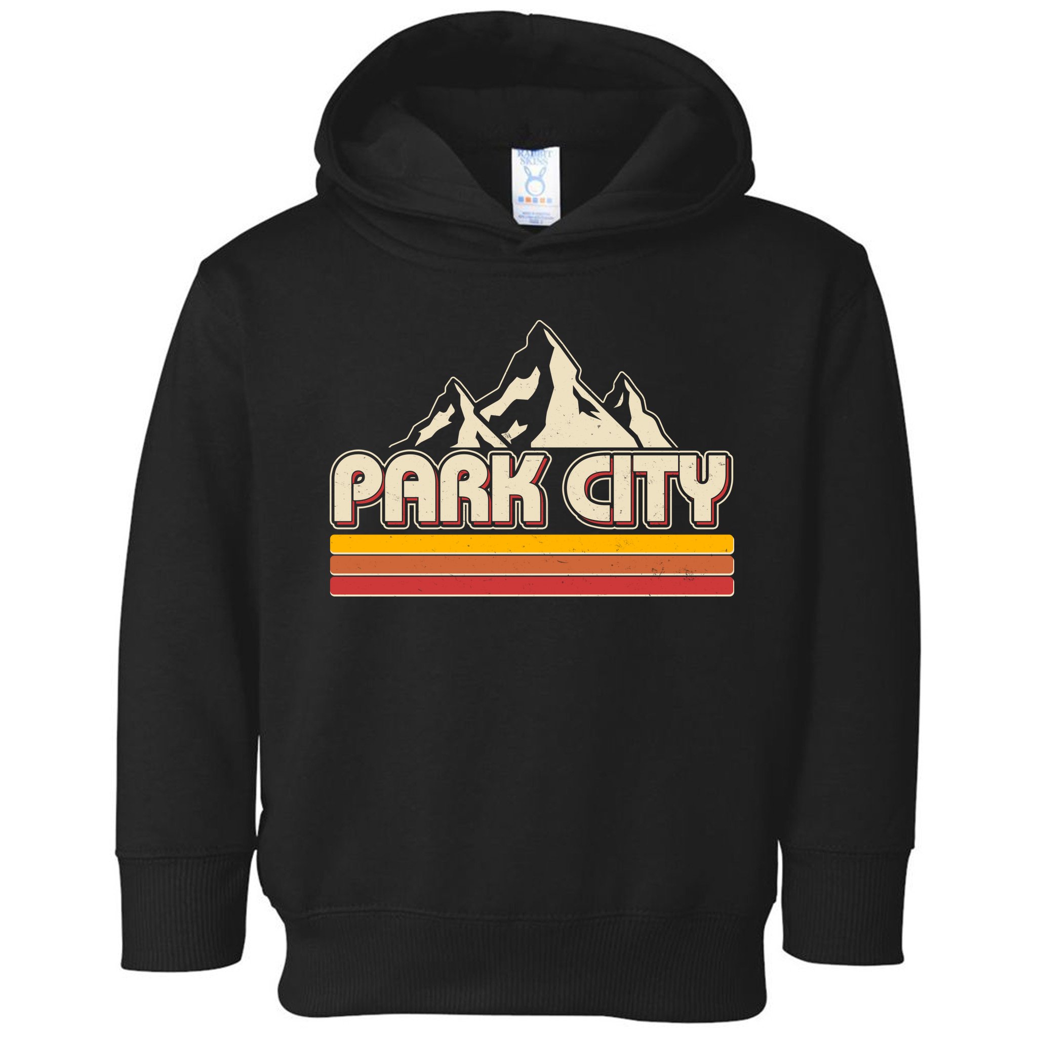 Retro Vintage Park City Utah Mountain Logo Toddler Hoodie