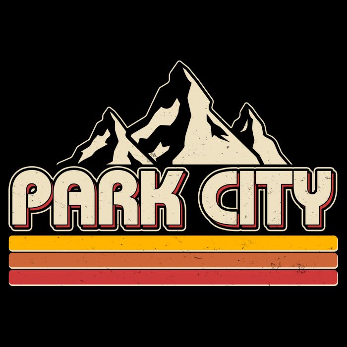 Retro Vintage Park City Utah Mountain Logo Toddler Hoodie