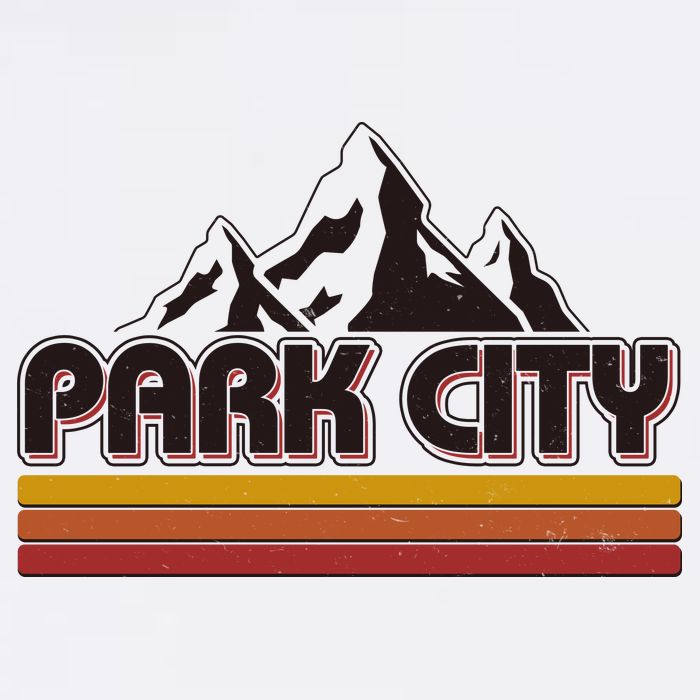 Retro Vintage Park City Utah Mountain Logo Doggie Tank