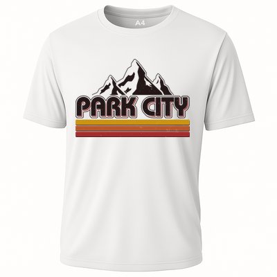 Retro Vintage Park City Utah Mountain Logo Performance Shirt