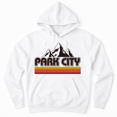 Retro Vintage Park City Utah Mountain Logo Hoodie