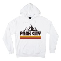 Retro Vintage Park City Utah Mountain Logo Hoodie