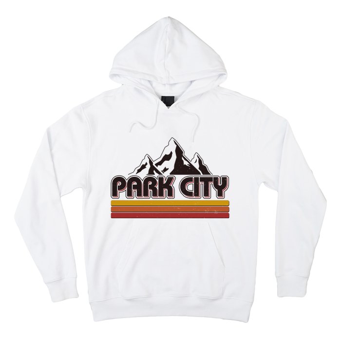 Retro Vintage Park City Utah Mountain Logo Hoodie