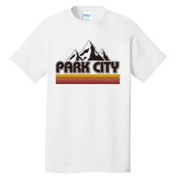 Retro Vintage Park City Utah Mountain Logo Tall T-Shirt