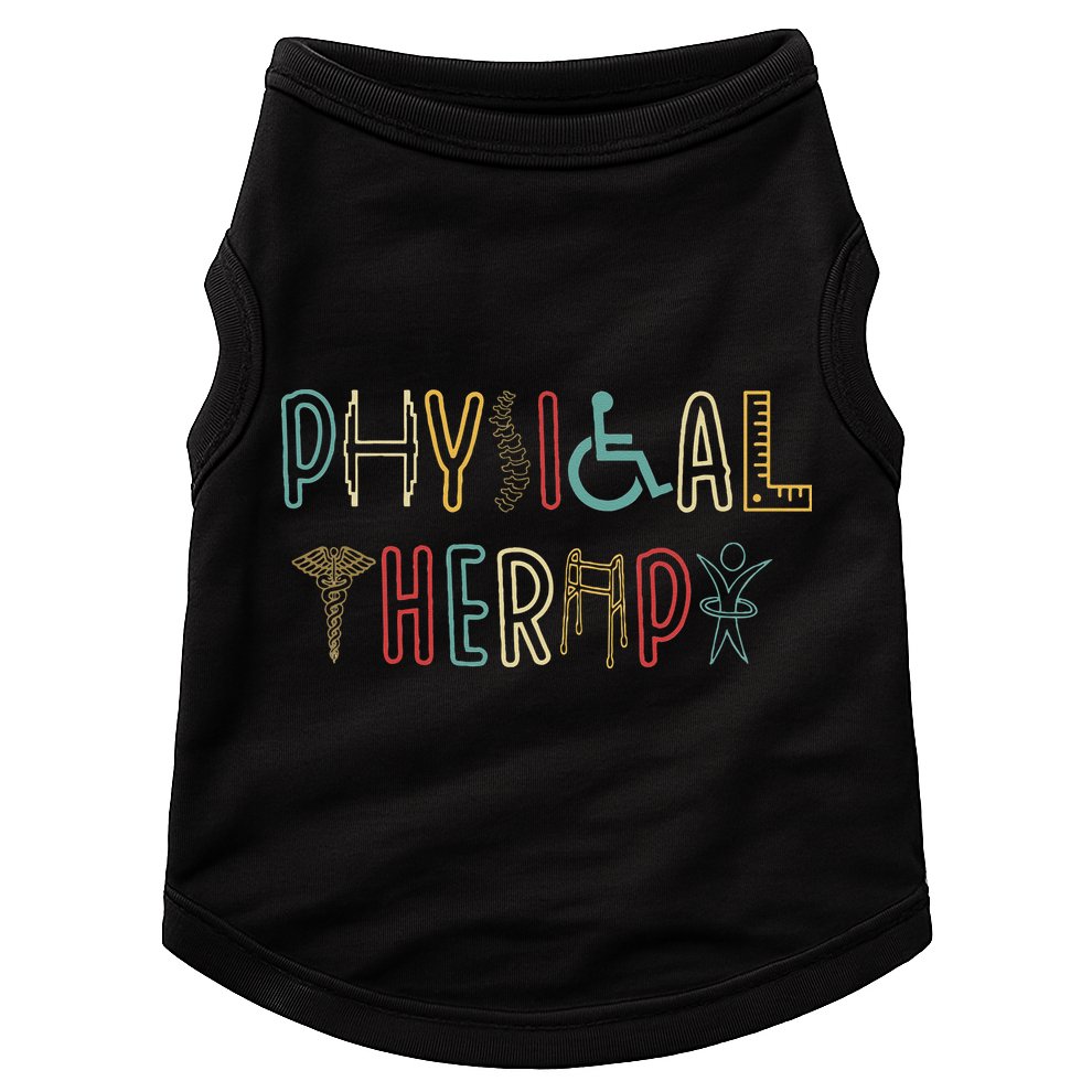 Retro Vintage Physical Therapy Funny Physical Therapist Doggie Tank