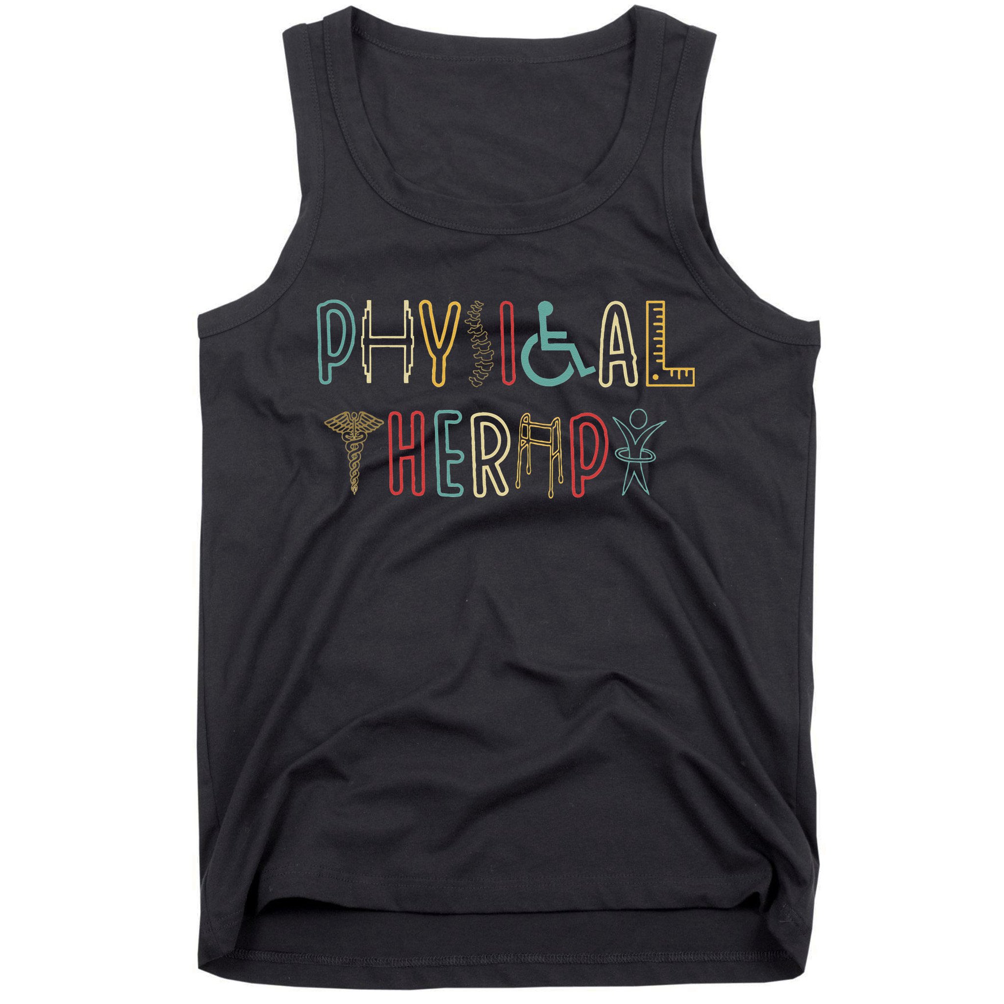 Retro Vintage Physical Therapy Funny Physical Therapist Tank Top