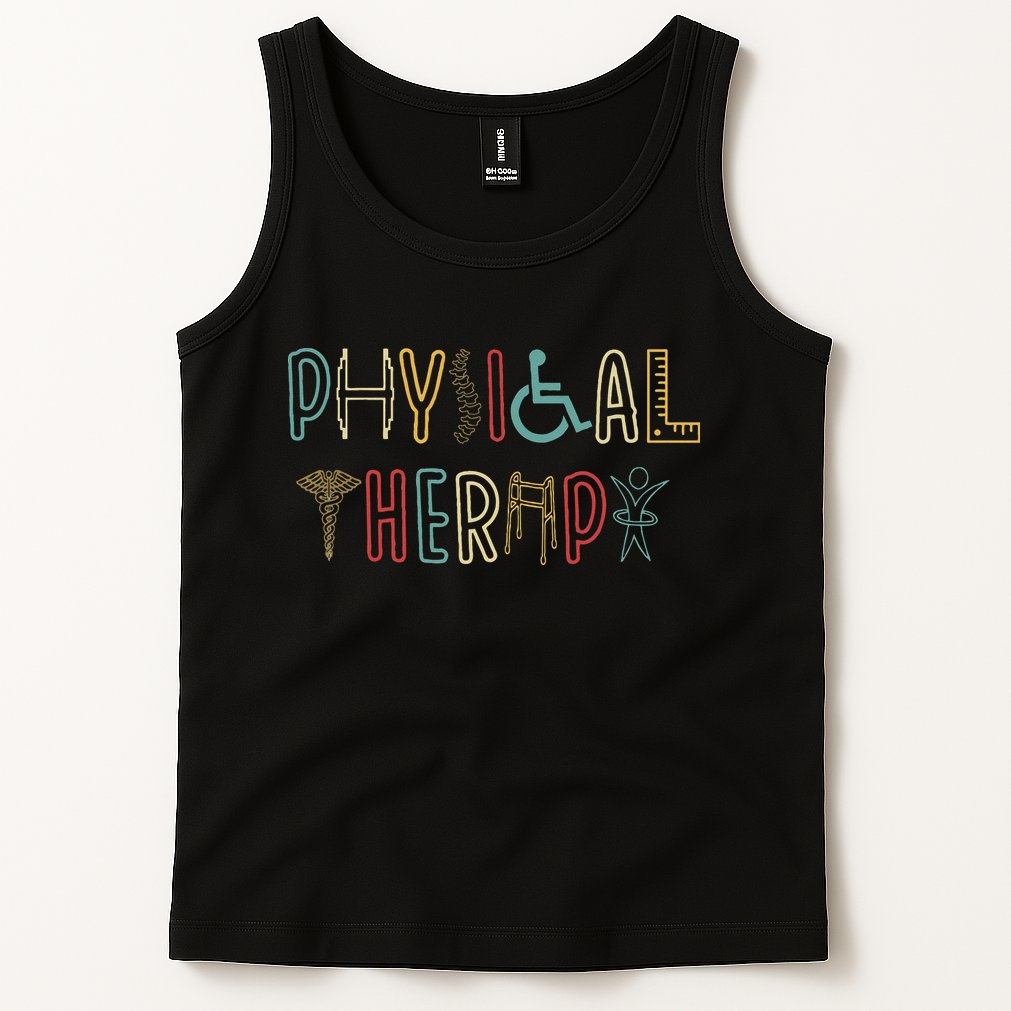 Retro Vintage Physical Therapy Funny Physical Therapist Tank Top