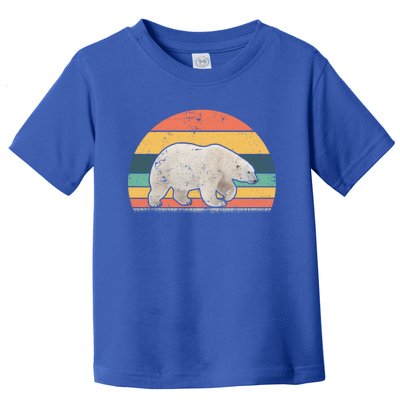 Retro Vintage Polar Bear Animal Lover Zookeeper Gift Toddler T-Shirt