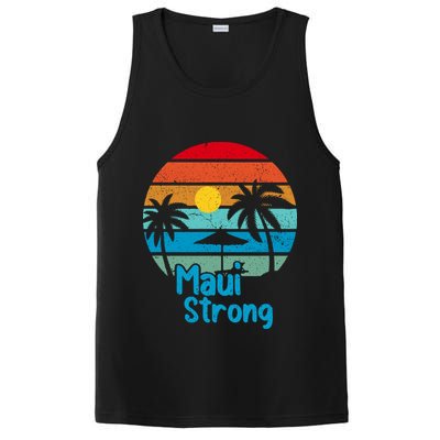 Retro Vintage Pray For Maui Hawaii Strong Wildfire Gift PosiCharge Competitor Tank