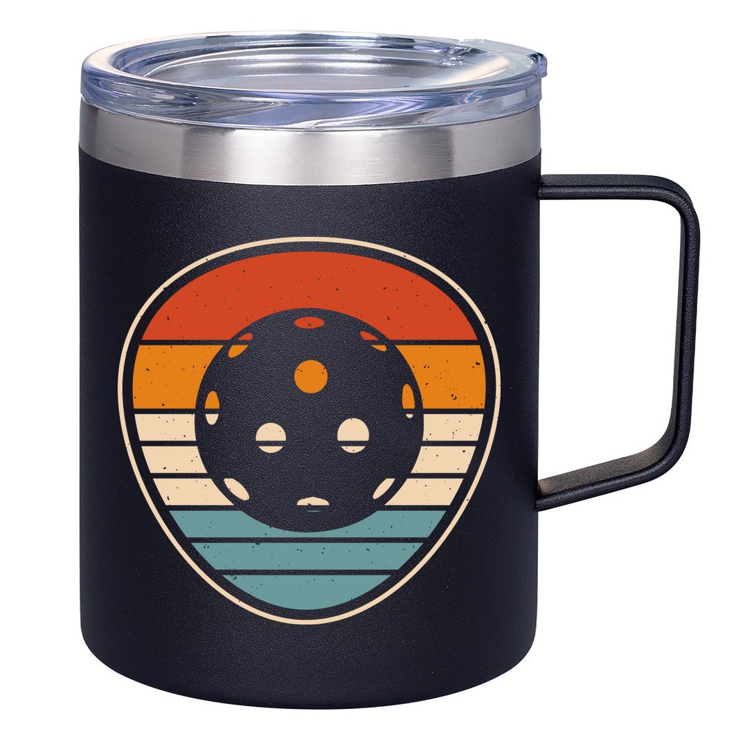 Retro Vintage Pickleball Gift Team Sport 12oz Stainless Steel Coffee Mug