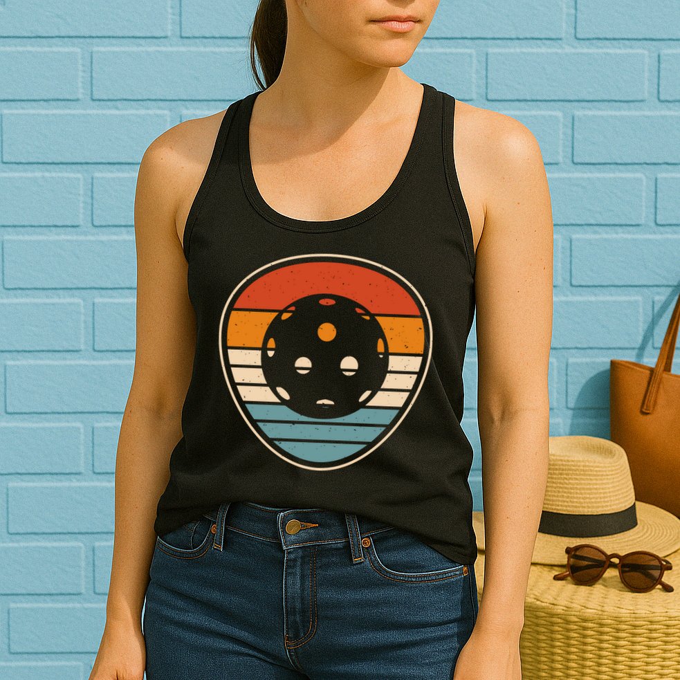 Retro Vintage Pickleball Gift Team Sport Womens Tank Top