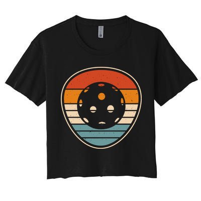 Retro Vintage Pickleball Gift Team Sport Crop Top