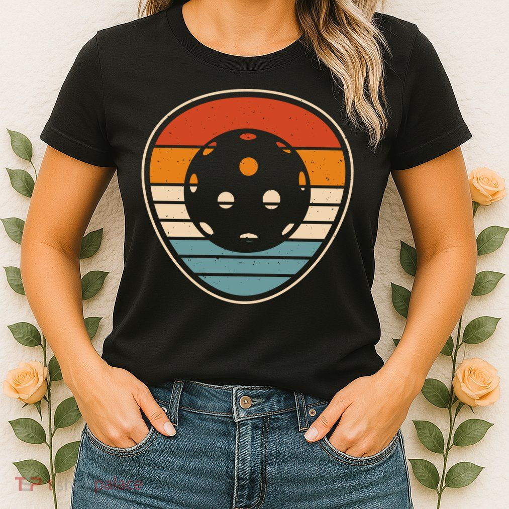 Retro Vintage Pickleball Gift Team Sport Womens T-Shirt