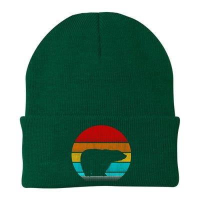 Retro Vintage Polar Bear Knit Cap Winter Beanie