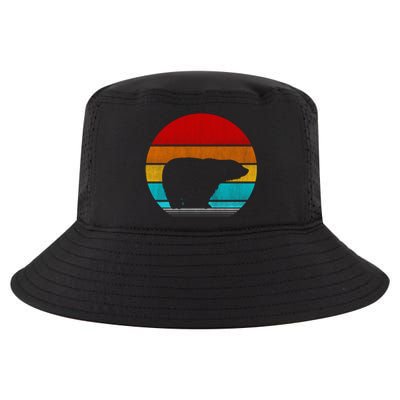 Retro Vintage Polar Bear Cool Comfort Performance Bucket Hat