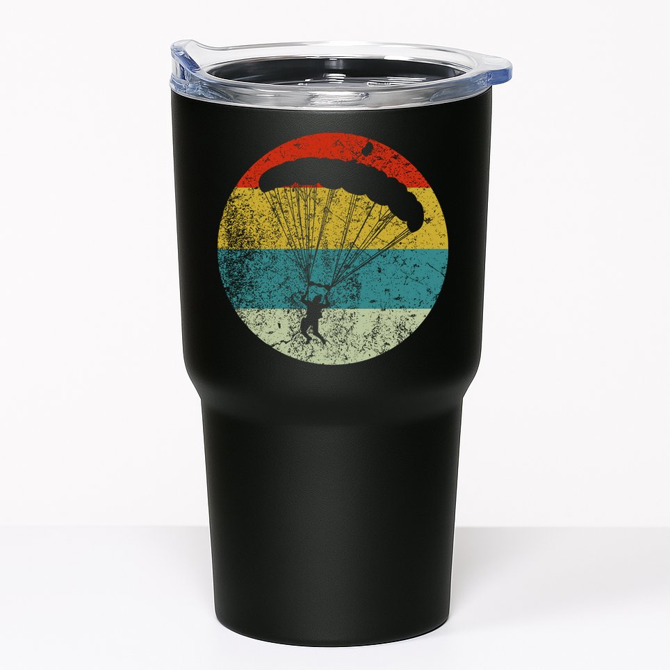 Retro Vintage Parachuting Tumbler