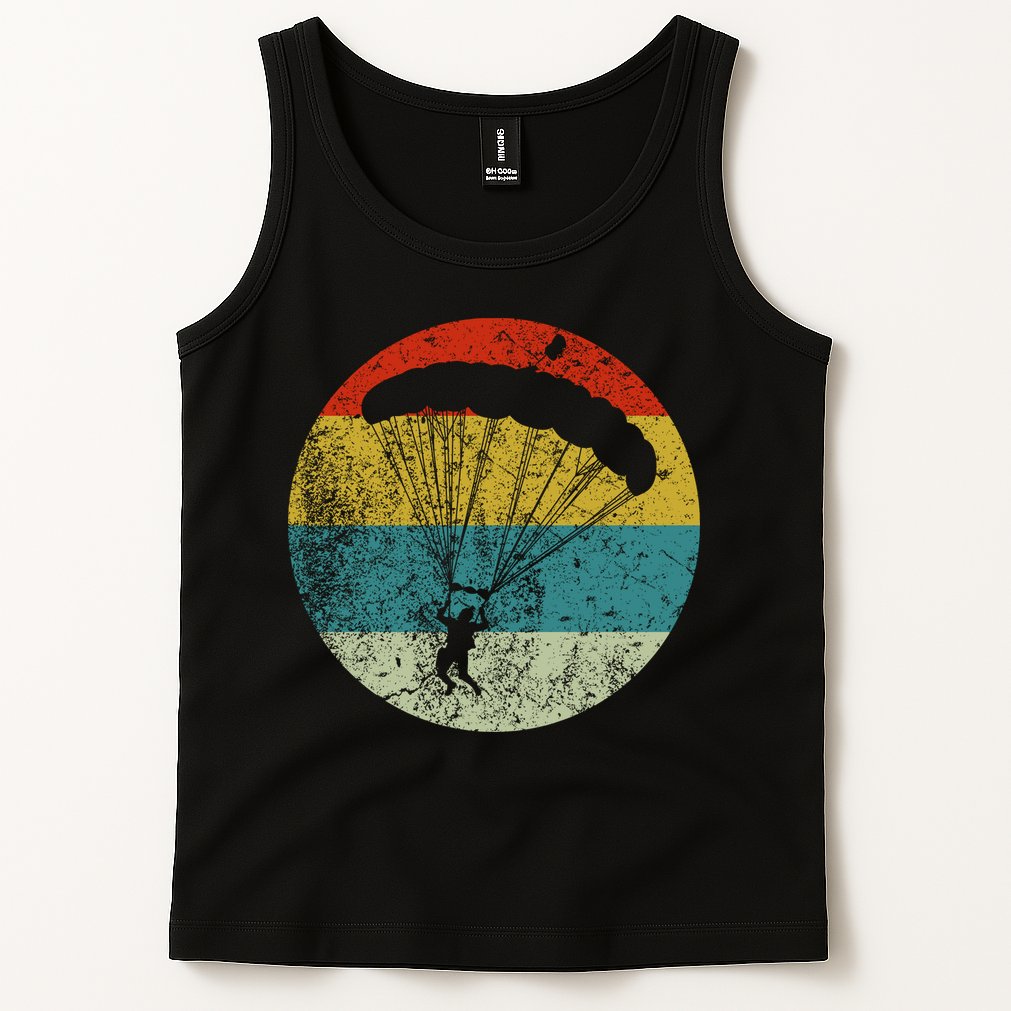Retro Vintage Parachuting Tank Top