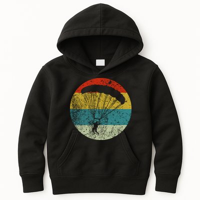 Retro Vintage Parachuting Kids Hoodie