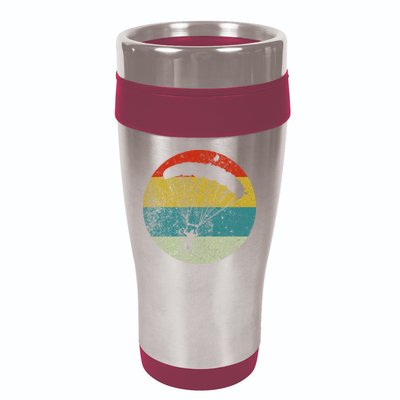 Retro Vintage Parachuting 16oz Travel Tumbler