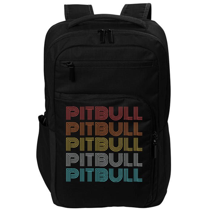 Retro Vintage Pitbull Impact Tech Backpack