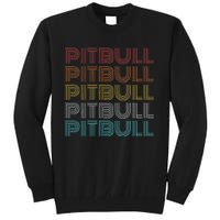 Retro Vintage Pitbull Tall Sweatshirt