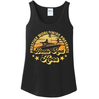 Retro Vintage Prestige Worldwide Boats And Hoes Ladies Essential Tank