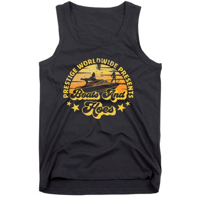 Retro Vintage Prestige Worldwide Boats And Hoes Tank Top