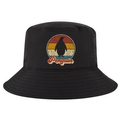 Retro Vintage Penguin Funny Penguin Lover Cool Comfort Performance Bucket Hat