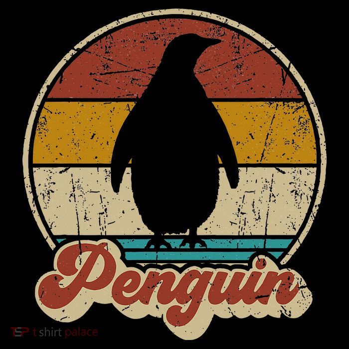 Retro Vintage Penguin Funny Penguin Lover Tall T-Shirt