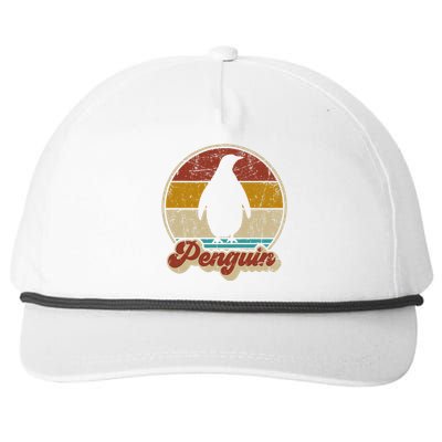 Retro Vintage Penguin Funny Penguin Lover Snapback Five-Panel Rope Hat