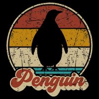 Retro Vintage Penguin Funny Penguin Lover Bucket Hat