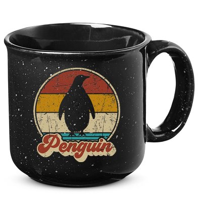 Retro Vintage Penguin Funny Penguin Lover 15oz Campfire Ceramic Mug