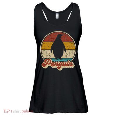 Retro Vintage Penguin Funny Penguin Lover Ladies Essential Flowy Tank
