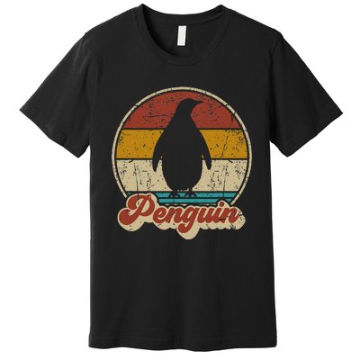 Retro Vintage Penguin Funny Penguin Lover Premium T-Shirt