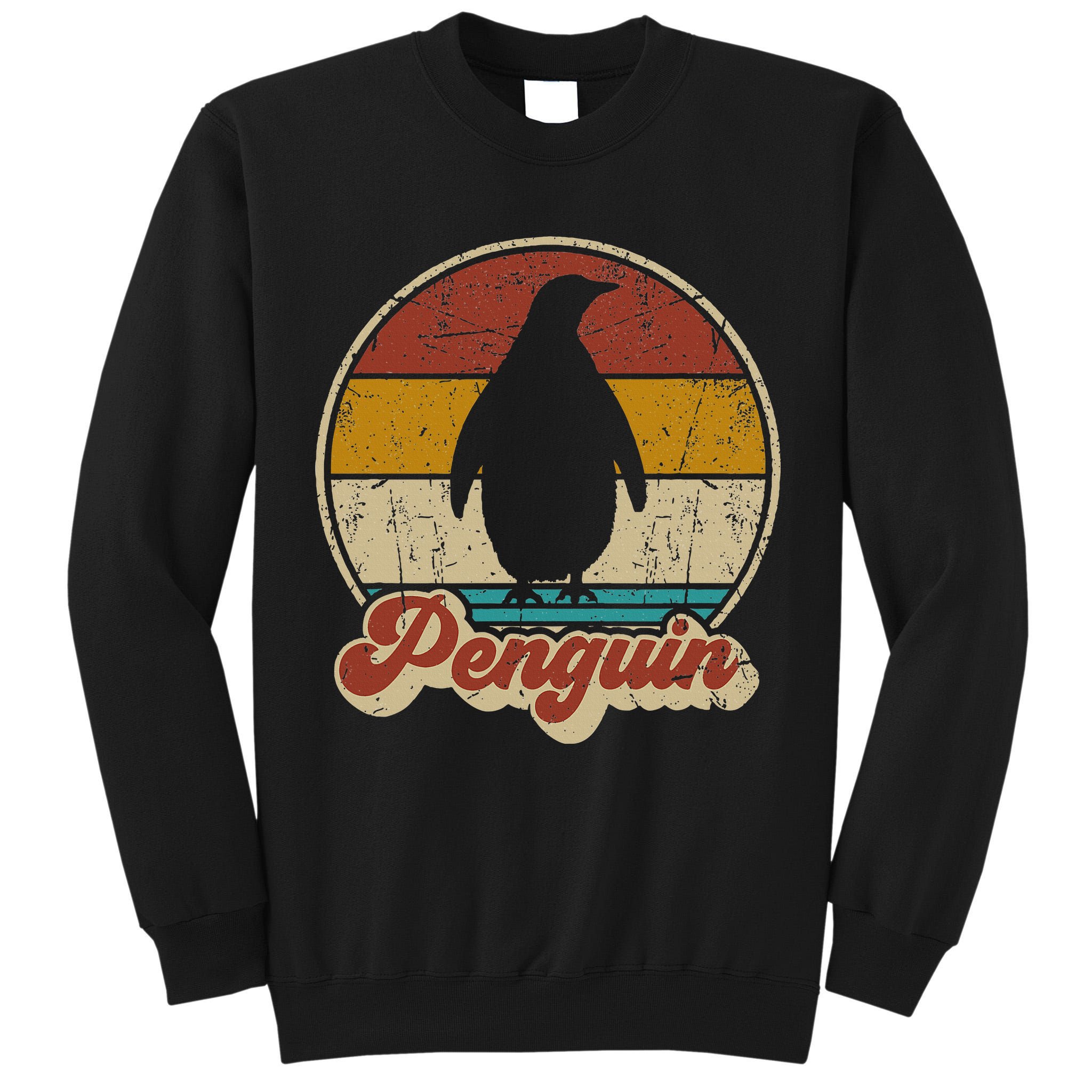 Retro Vintage Penguin Funny Penguin Lover Tall Sweatshirt