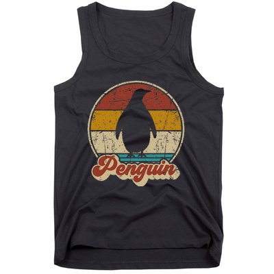 Retro Vintage Penguin Funny Penguin Lover Tank Top