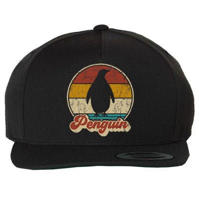 Retro Vintage Penguin Funny Penguin Lover Wool Snapback Cap