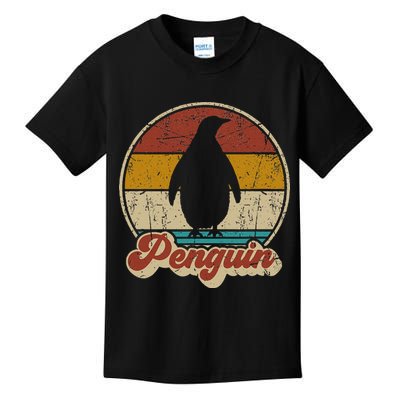 Retro Vintage Penguin Funny Penguin Lover Kids T-Shirt