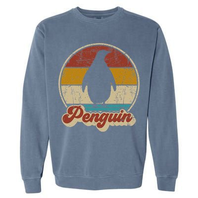 Retro Vintage Penguin Funny Penguin Lover Garment-Dyed Sweatshirt