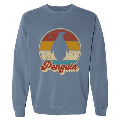 Retro Vintage Penguin Funny Penguin Lover Garment-Dyed Sweatshirt