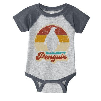 Retro Vintage Penguin Funny Penguin Lover Infant Baby Jersey Bodysuit