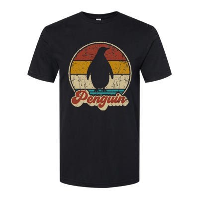 Retro Vintage Penguin Funny Penguin Lover Softstyle CVC T-Shirt