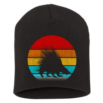 Retro Vintage Porcupine Short Acrylic Beanie