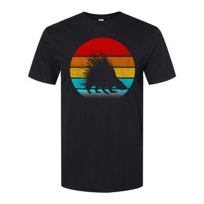 Retro Vintage Porcupine Softstyle CVC T-Shirt