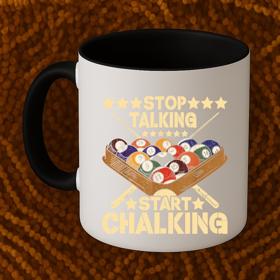 Retro Vintage Pool Billiard Team 8 Ball Pool Billiard Player Gift Mug